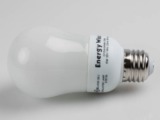 Bulbrite 512012 CF15A19/WW 15W A Style Warm White CFL Bulb, E26 Base