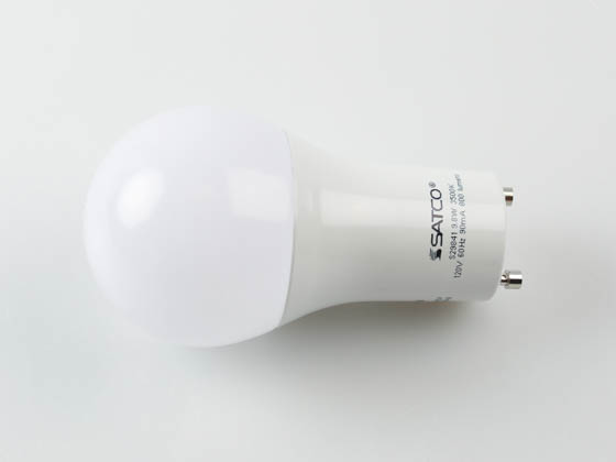 Satco Products, Inc. S29841 9.8A19/OMNI/220/LED/35K/GU24 Satco Dimmable 9.8W 3500K A19 LED Bulb, GU24 Base, Enclosed Fixture Rated