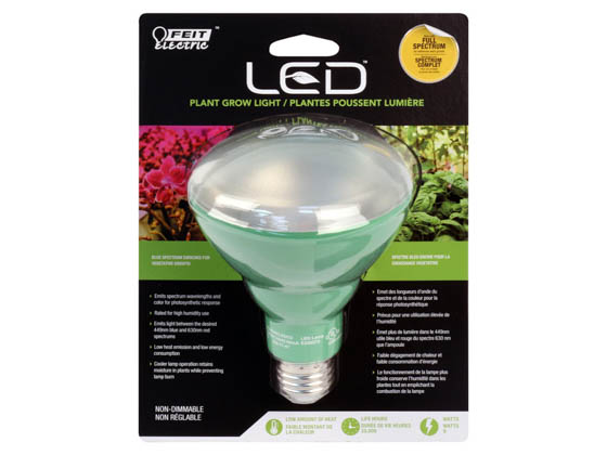 Feit Electric BR30/GROW/LEDG2 Feit 9 Watt BR30 LED Plant Grow Bulb