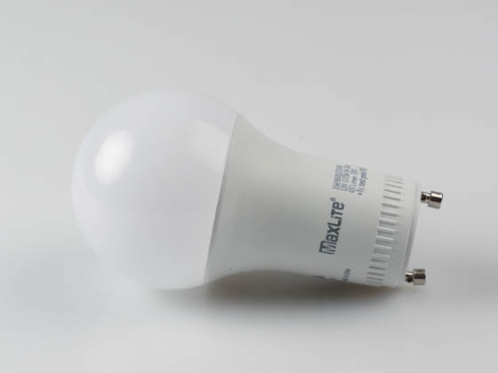 MaxLite 14099406 E6A19GUDLED30/G6 Dimmable 6W 3000K A19 LED Bulb, GU24 Base, Enclosed Rated