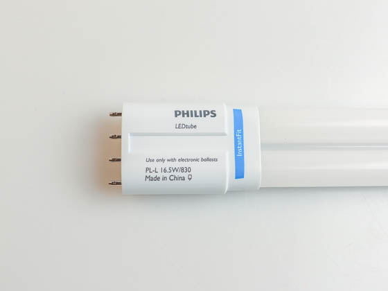 Philips Lighting 532895 16.5PL-L/PER/22/830/IF22/P 4P Philips 16.5W 3000K 4 Pin Single Twin Tube PLL LED Bulb, Ballast Compatible
