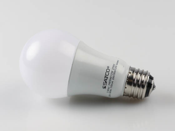Satco Products, Inc. S9316 LED/A19/3/9/12W/2700K/120V Satco Non-Dimmable 3W, 9W, 12W 3-Way 2700K A19 LED Bulb, Enclosed Rated