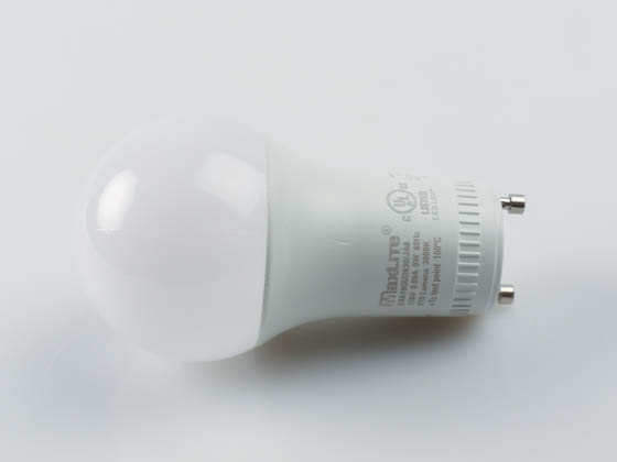 MaxLite 102491 E9A19GUD930/JA8 Maxlite Dimmable 9 Watt 3000K A19 LED Bulb, 92 CRI, JA8 Compliant, GU24 Base, Enclosed Fixture Rated