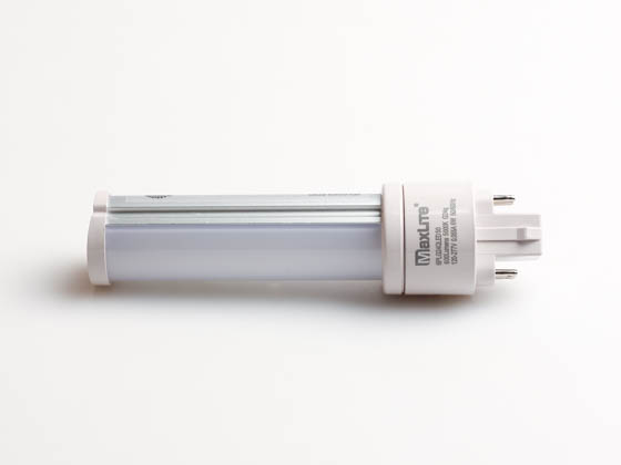 MaxLite 76612 6PLG24QLED50 Maxlite Non-Dimmable 6W 4 Pin 5000K G24q LED Bulb, Ballast Bypass