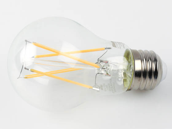 Bulbrite 776872 LED5A19/27K/FIL/3 Dimmable 5W 2700K A19 Filament LED Bulb, Enclosed and Wet Rated