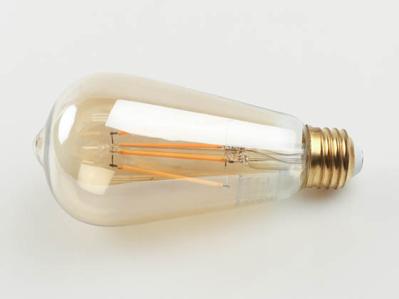 90+ Lighting SE-RCL06.1107-B Dimmable 7W 2200K Vintage ST19 Filament LED Bulb