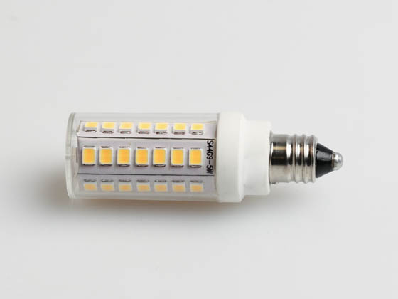 Bulbrite 770630 LED5E11/30K/120/D Dimmable 5W 120V T3 3000K LED Bulb, E11 Base, Enclosed Rated