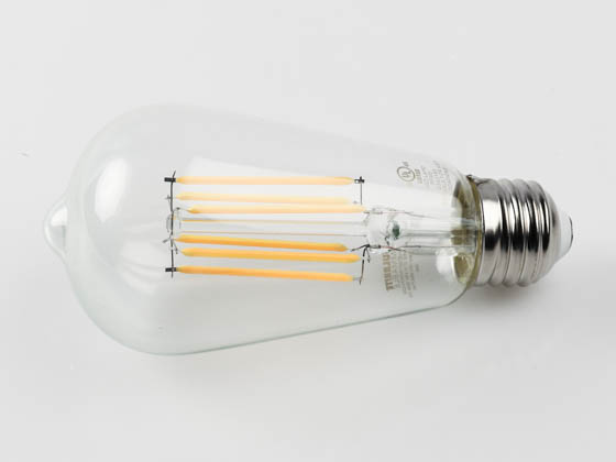 Bulbrite 774139 LED8ST18/30K/FIL/2/JA8 Dimmable 8.5W 3000K 90 CRI ST18 Filament LED Bulb, JA8 Compliant, Outdoor and Enclosed Rated