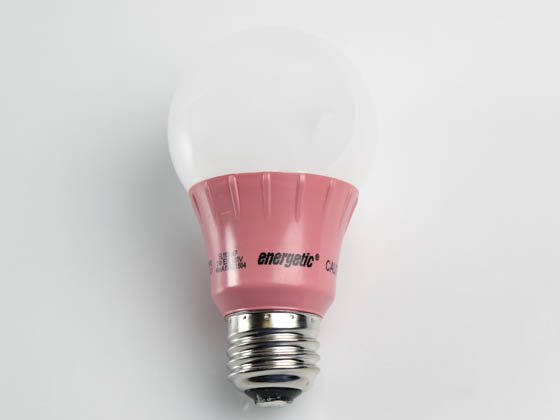 Energetic Lighting 15004 ELY03-AP-VB 40 Watt Equivalent, 3 Watt 120 Volt Non-Dimmable A-19 Pink LED Light Bulb, Enclosed Rated