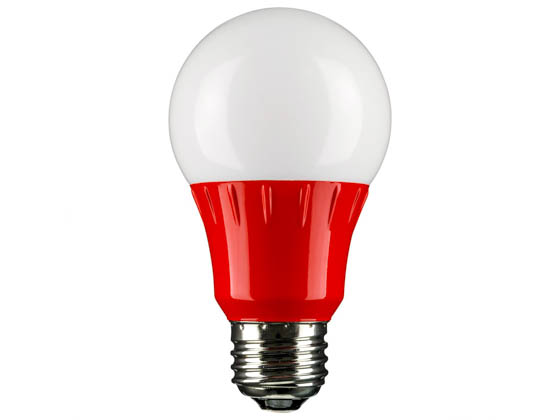 Sunlite 80148-SU A19/3W/R/LED 3 Watt Sea Turtle and Wildlife Certified Red A-19 LED Lamp