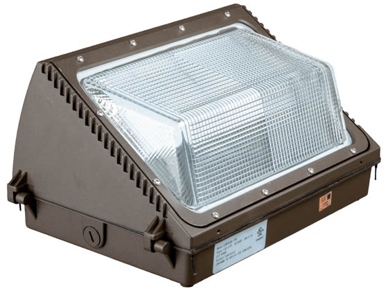 Energetic Lighting 70022 E2WPA60L-750 200 Watt Equivalent, 58 Watt Forward Throw LED Wallpack Fixture, 5000K With Photocell