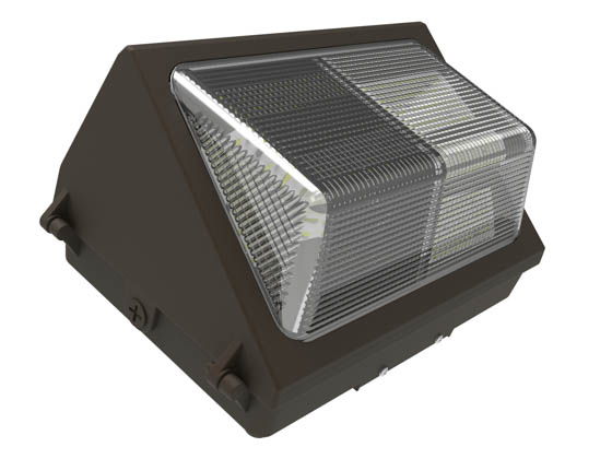 Commercial LED CLW99-804DWMBR-HLV 80 Watt, 250 Watt Equivalent Dimmable 4000K Forward Throw LED Wallpack Fixture