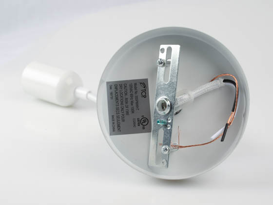 TCP 555PMWHT White Adjustable 6 ft. Pendant Mount For Starlight LED Bulbs