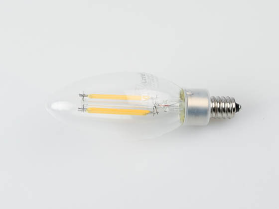 MaxLite 103410 EF4B10D930/JA8 Maxlite Dimmable 4W 3000K 90 CRI Decorative Clear Filament LED Bulb, Enclosed Fixture Rated, JA8 Compliant