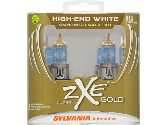 Sylvania 30794 H13SZG.PB2 EN-SP 2/SKU 4/BX 16/CS H13/9008 zXe Gold Halogen Headlight Bulb
