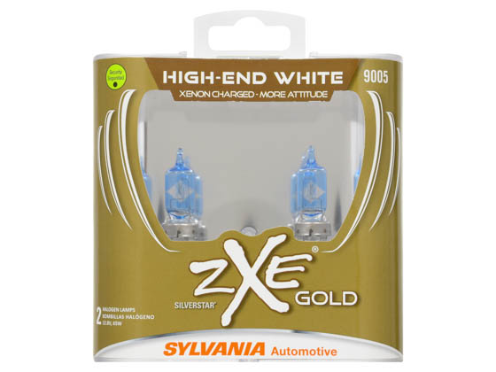 Sylvania 30766 9005SZG.PB2 EN-SP UPP 2/SKU 4/BX 16/CS 9005 zXe Gold Halogen Headlight and Fog Bulb