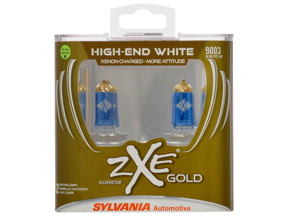 Sylvania 30738 9003SZG.PB2 EN-SP 2/SKU 4/BX 16/CS 9003 zXe Gold Halogen Headlight and Fog Bulb
