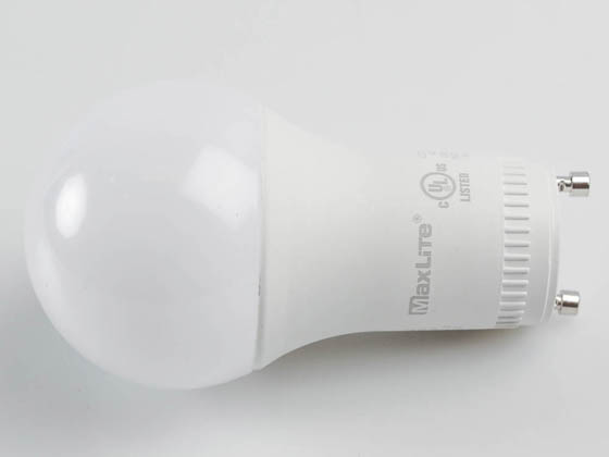 MaxLite 14099410-8 E9A19GUDLED40/G8 Dimmable 9W 4000K A19 LED Bulb, GU24 Base, Enclosed Fixture Rated