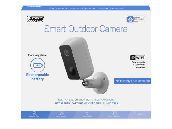 Feit Electric CAM/WM/WIFI/BAT Outdoor Battery-Powered Smart Wi-Fi Camera