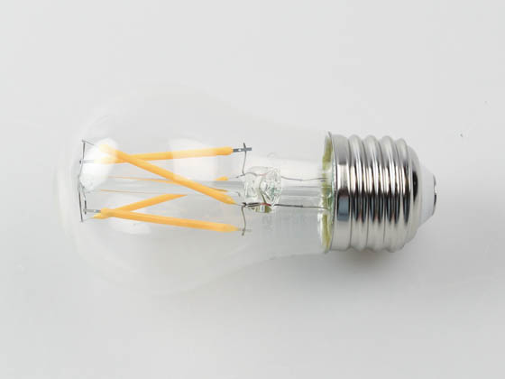 Satco Products, Inc. S12400 5A15/CL/LED/E26/927/120V Satco Dimmable 5W 2700K 90 CRI A15 Filament LED Bulb, Enclosed Fixture and Wet Rated, T20 Compliant