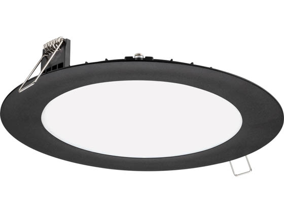 Juno Lighting 2678TF WF6 SWW5 90CRI MB M6 Juno WF6 Ultra-Thin LED Wafer, 13W,120V, 2700/3000/3500/4000/5000 Color Switchable, Dimmable 6" Recessed Downlight, Black