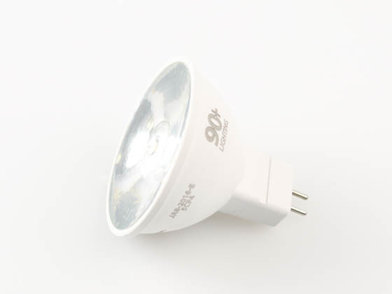 90+ Lighting SE-350.073 Dimmable 7W 3000K 10° 92 CRI MR16 LED Bulb, GU5.3 Base, JA8 Compliant