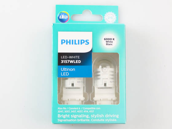 Philips Lighting 3157ULWX2 S-8 LED 3157 ULW Philips Ultinon LED 3157 Miniature Automotive Signaling Bulb (Pack of 2)