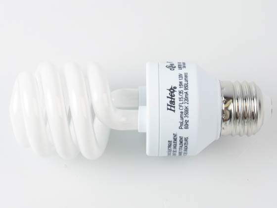 Halco Lighting 109330 CFL15/35 109330 15W T3 SPIRAL 3500K MED Halco 15W Neutral White Spiral CFL Bulb, E26 Base
