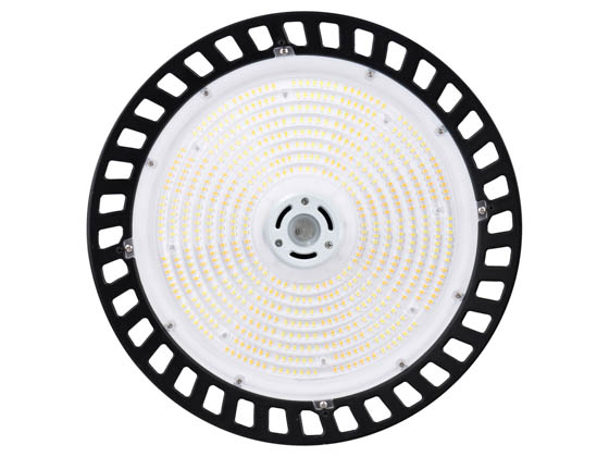 Satco Products, Inc. 65-770R1 LED UFO HIGHBAY CCT & WATT ADJ Satco Dimmable Wattage Selectable (80W/100W/120W) and Color Selectable (3000K/4000K/5000K) Round UFO LED High Bay Fixture
