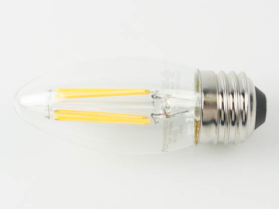 TCP FB11D6024E26SCL92 5W Dimmable B-11 AmberGlow LED 24K Filament Lamp Clear Finish, E26 Base