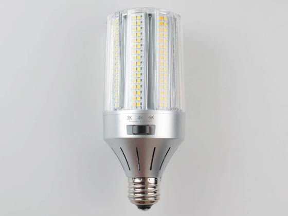 Light Efficient Design LED-8039E345D-A Dimmable 100 Watt Equivalent, 18 Watt Color Adjustable (3000K/4000K/5000K) LED Corn Bulb, Ballast Bypass