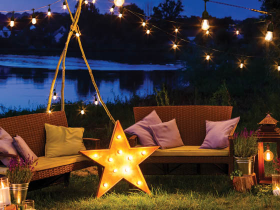 Satco Products, Inc. S11288 10W/LED/STRING/RGBW/SF Satco Starfish 10 Watt 24 Foot 10 Light Outdoor LED String Light, Warm White and Color Changing