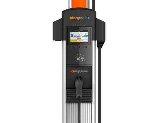 ChargePoint CT4011-GW1 CT4011 Bundle 1-Year Network, Activation, Mounting Kit & 6ft Cable Management Included Single Port 30amp Pedestal Mount