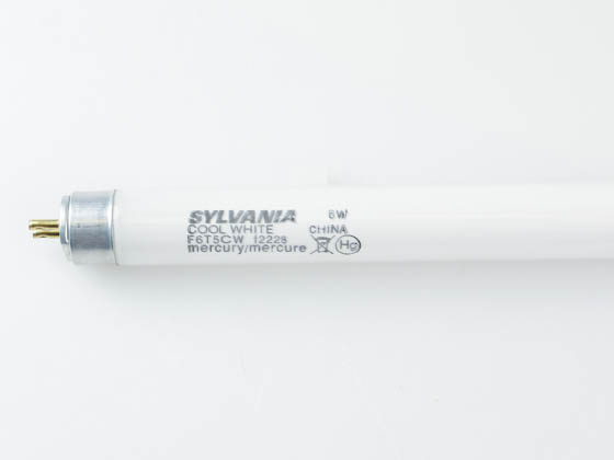 Sylvania 21365 F6T5/CW 6W 9in T5 Cool White Fluorescent Tube