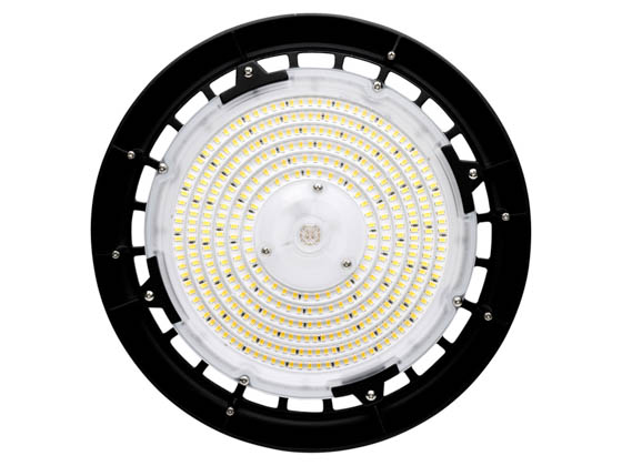 Satco Products, Inc. 65-770R2 LED UFO HIGHBAY CCT & WATT ADJ Satco Dimmable Wattage Selectable (80W/100W/120W) and Color Selectable (3000K/4000K/5000K) Round UFO LED High Bay Fixture