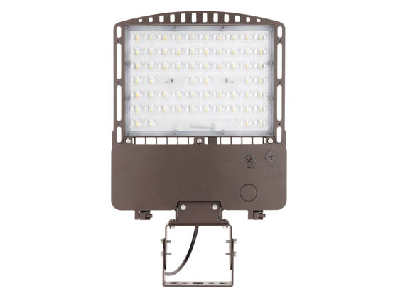 Value Brand AF-41825 AF-140W-P0-T3-YK Dimmable LED Area Fixture With Yoke/Trunnion Mount & Photocell, Type III, Wattage Selectable (60W/90W/120W/140W) & Color Selectable (3000K/4000K/5000K), 400 Watt Equivalent