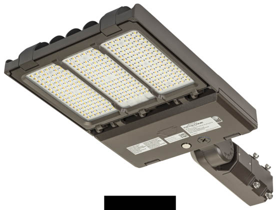 Keystone KT-ALED140PS-M2OSBSF8CSBVDIMP KT-ALED140PS-M2-OSB-SF-8CSB-VDIM-P OpticSwap LED Area Fixture With Slipfitter Mount, Wattage and Color Selectable, Type III, IV & V Lenses Included, 400W HID Equivalent
