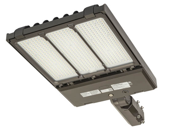 Keystone KT-ALED290PSL2OSBSF8CSBVDIMP KT-ALED290PS-L2-OSB-SF-8CSB-VDIM-P OpticSwap LED Area Fixture With Slipfitter Mount, Wattage and Color Selectable, Type III, IV & V Lenses Included, 1000W HID Equivalent