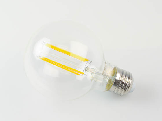 Bulbrite 776749 LED8G25/27K/FIL/4/JA8 Dimmable 8.5W 2700K 90 CRI G25 Filament LED Bulb, Wet Rated, Title 24 Compliant