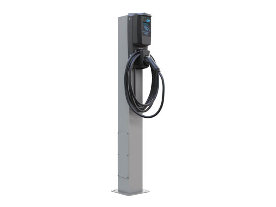 FLO COPE000002-P02 CoRe+ Pedestal for Single or Dual Mount 30a Charger Includes Concrete Mounting Kit