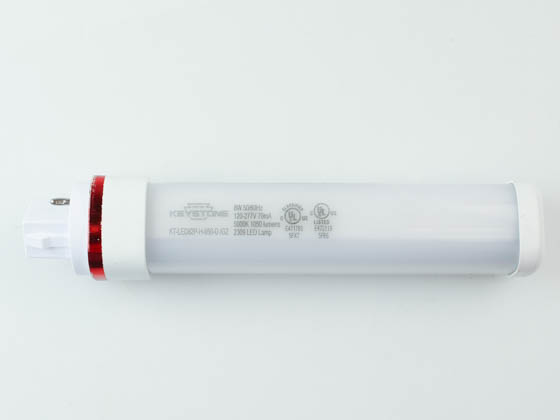 Keystone KT-LED82P-H-850-D /G2 Non-Dimmable 8W 2 Pin Horizontal 5000K G24d/G24q LED Bulb, Ballast Bypass