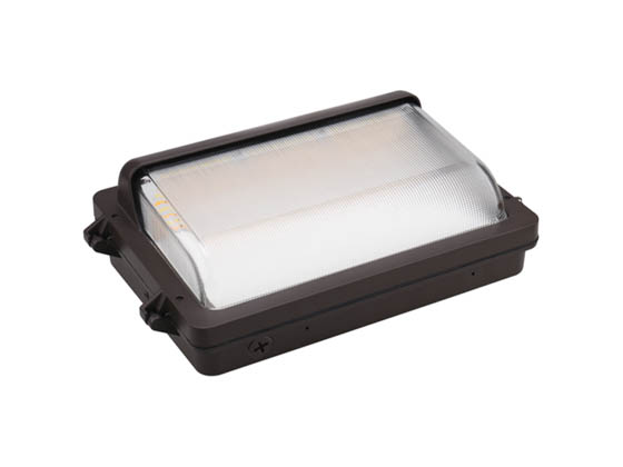 Halco Lighting 39861 LPWP-2-LS-CS-U-BZ Halco ProLED Low Profile Slim Wall Pack Wattage (30/40/50/60W) and Color Selectable With Photocell