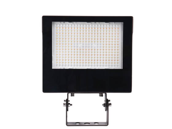 Halco Lighting 22908 SFLD3-LS-CS-U-BZ-3PR Halco Sektor LED Flood Fixture Adjustable Wattage (60/80/100W), Color, and Beam Angle Includes Photocell, Slip Fitter, and Trunnion Mount