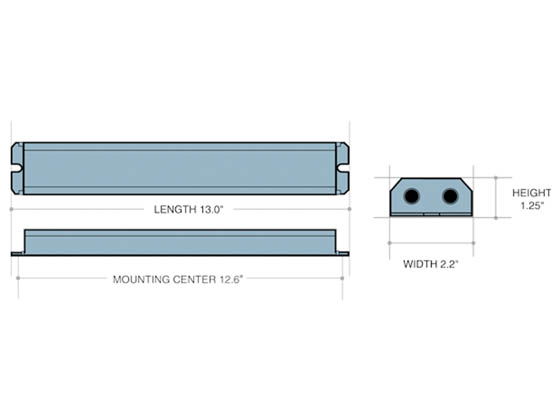Iota Engineering, Inc I320 TBTS M20 Iota 3.5W, 120V or 277V Emergency Battery Backup Ballast For T8 and T5 Lamps