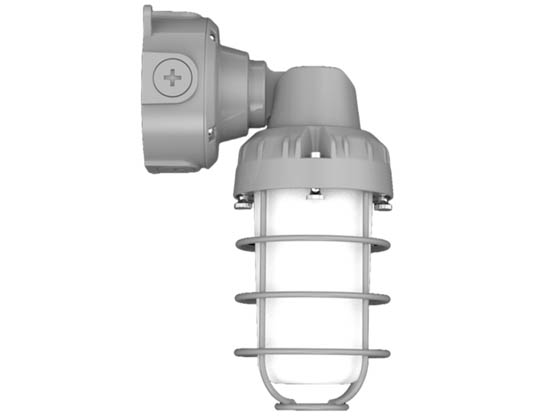 Halco Lighting 12556 VPTAJR-LS-CS-U-GR Halco Adjustable LED Vapor Tight Jelly Jar Wattage and Color Selectable