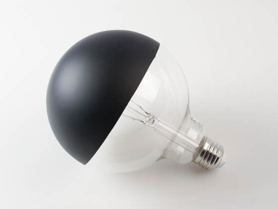 Bulbrite 776836 LED6G40/27K/FIL/HB/3 Dimmable Half-Black G-40 LED Filament Bulb, 2700K, Medium (E26) Base