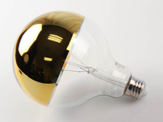 Bulbrite 776924 LED6G40/27K/FIL/HG/3 Dimmable Half-Gold G-40 LED Filament Bulb, 2700K, Medium (E26) Base