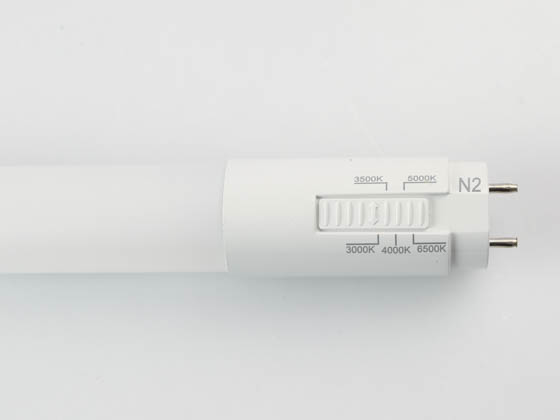 MaxLite 112145 L10T8AB2CS-PCG Maxlite 10W 24" Dual Mode Color Selectable T8 LED Lamp