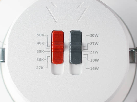 Keystone KT-RDLED30PS-8A-9CSF-CDIM 8" LED Recessed Downlight Wattage and Color Selectable 0-10V & TRIAC Dimming