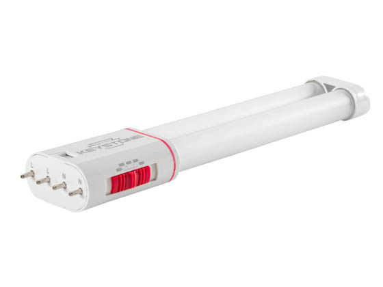 Keystone KT-LED8PLL-9GC-8CSJ-D Non-Dimmable 8.5W Color Selectable Twin Tube PLL LED Bulb, Ballast Bypass